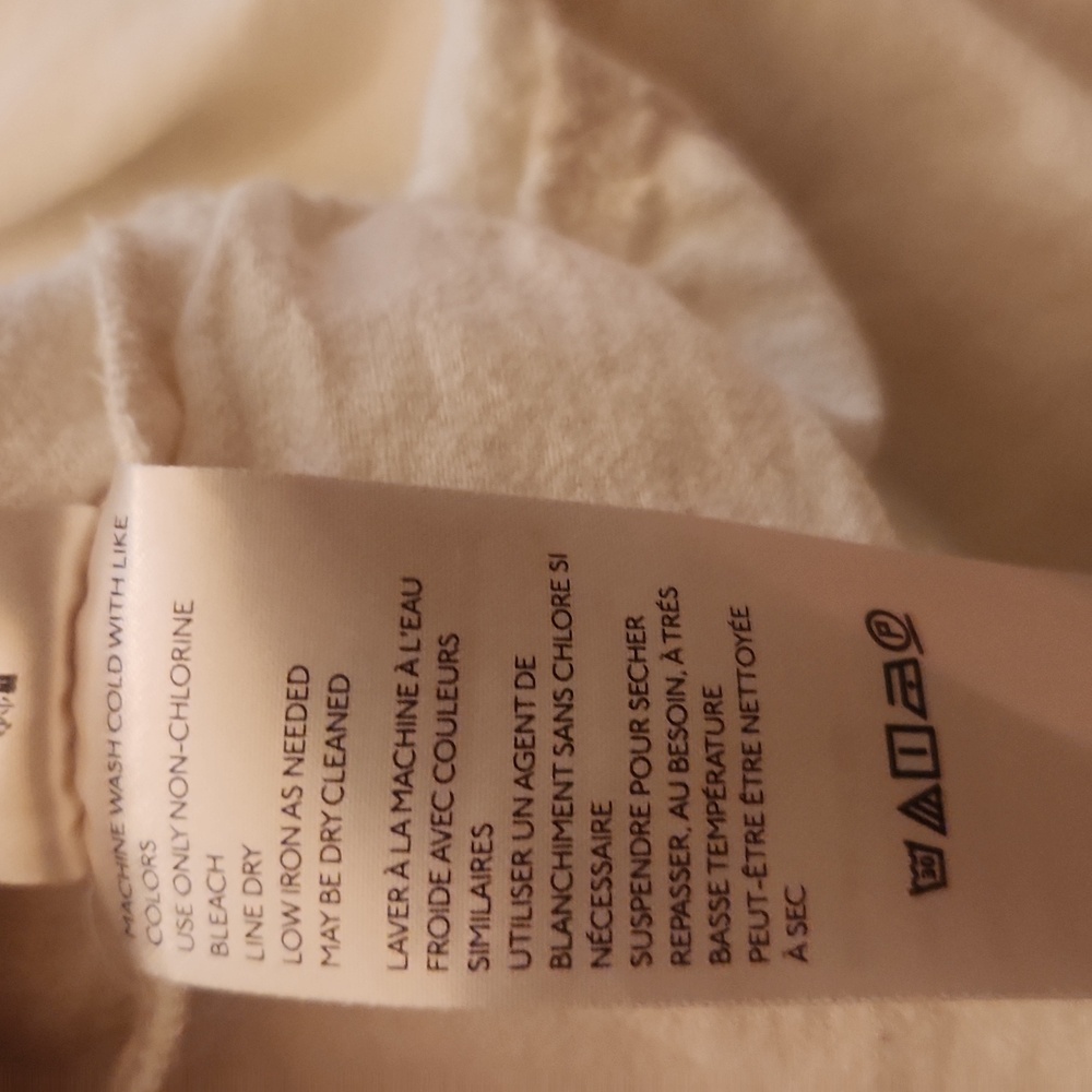 Free People Catch the Breeze Dressbiff White Size Small Linen Blend - Picture 8 of 15